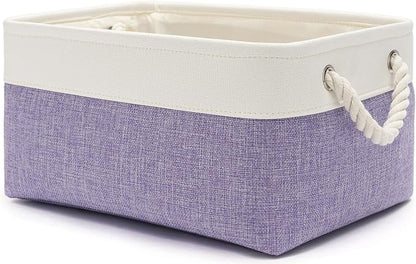 13.8x9.8x6.7 Inch Fabric Small Storage Bins by VQRTEXAStorageBasket