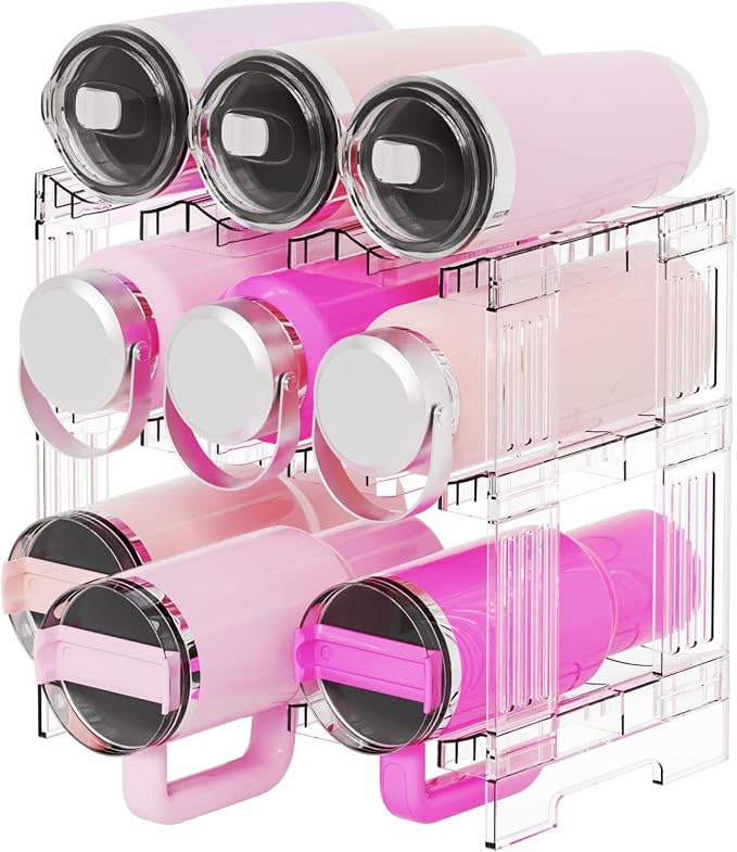 Yieach Stackable Water Bottle Organizer - Image 9