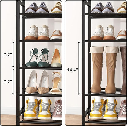 HOMEFORT 10 Tiers Shoe Rack Organizer, 39.4" Shoe Storage Shelf - Image 7