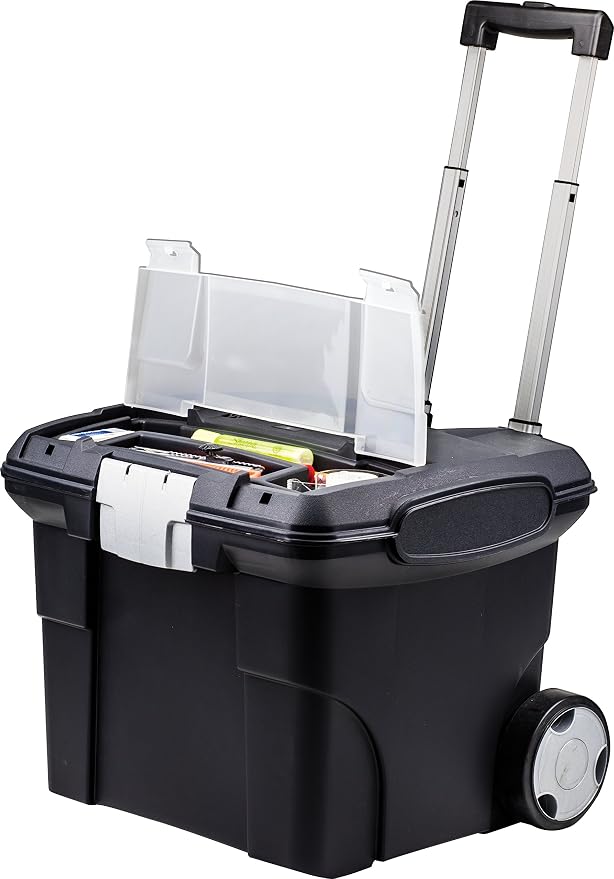 Storex Premium File Storage Box on Wheels - Image 6