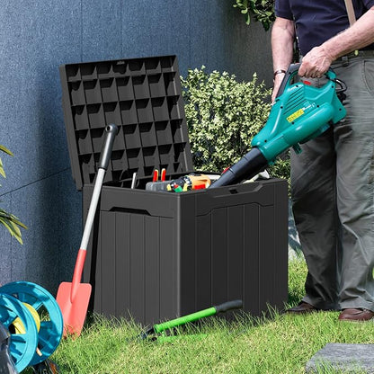 Greesum 31 Gal Resin Deck Box, Outdoor Storage - Image 7
