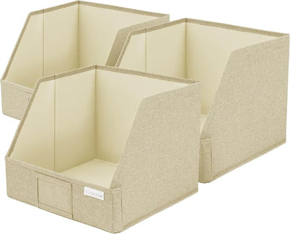 VIVIDECOR Open Front Closet Storage Bins 12x12x10 – Trapezoid Shelf Organizer - Image 9