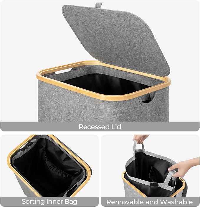 StorageWorks 100L Large Laundry Hamper - Image 5