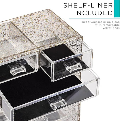 Sorbus Clear Cosmetic Makeup Organizer - Image 6