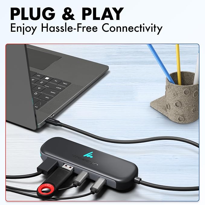 Type C To 2 Port Type C & 2 Port Wozoyo USB 3.2 Hub, Data Transfer Upto 5Gbps - Image 6