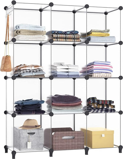 Closet Organizer, 12-cube Closet Organizers and Storage, Portable Cube Storage by DecorateYourHome