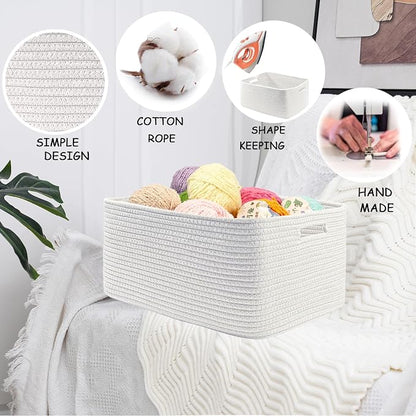 COMFY-HOMI 2 pcs Large Storage Baskets - Image 7