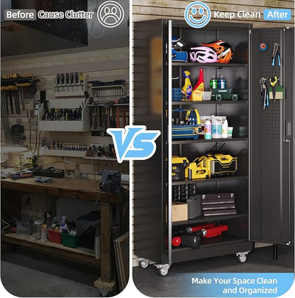 Metal Garage Storage Cabinet - Image 9