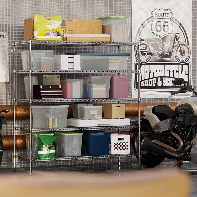 24" Deep x 60" Wide x 64" Height Wire Shelving Kit | 5-Tier | NSF Commercial - Image 5