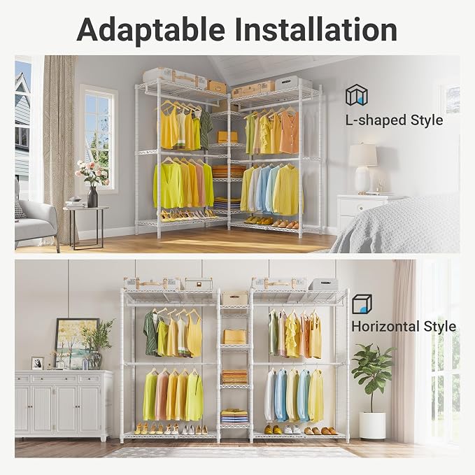VIPEK X3 Expandable Heavy Duty Clothes Rack Adjustable from 5'2" to 8' - Image 3