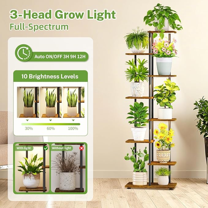 iDavosic.ly 7 Tier Tall Plant Stand Indoor - Image 2