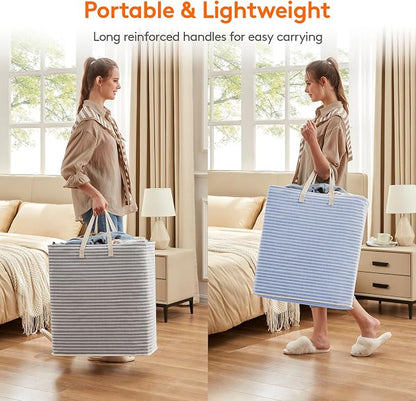 Lifewit 2 Pack Laundry Basket 100L Each, Collapsible Clothes Hamper - Image 5