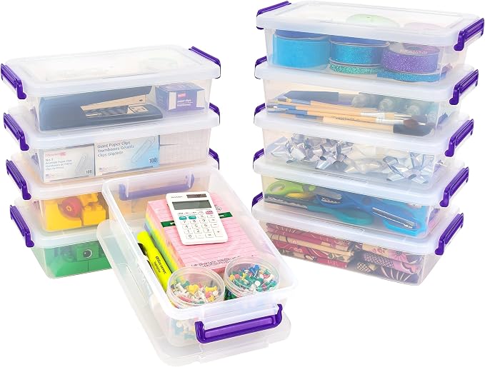 IRIS USA 3 Qt. Plastic Craft Storage Container Bins by IRISUSA
