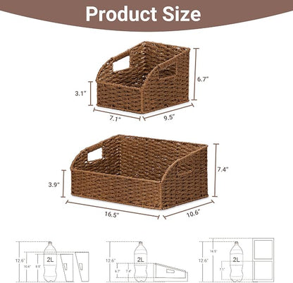 Wicker Baskets for Organizing, Kitchen Counter - Image 3
