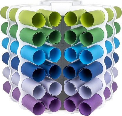 ArtBin 6867AG Rotating Vinyl Storage Tower, Vinyl Sheet Organizer Stores Up to - Image 7