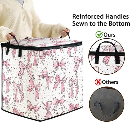 king comforter storage bag, clothes blanket bedding pillow quilt organizer - Image 4
