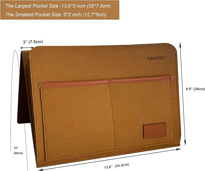 Bedside Caddy, Sofa Caddy, Storage Organizer Pocket - Image 2