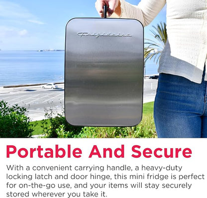Frigidaire Portable 10L, 15-can Mini Fridge Brushed Stainless Rugged - Image 7