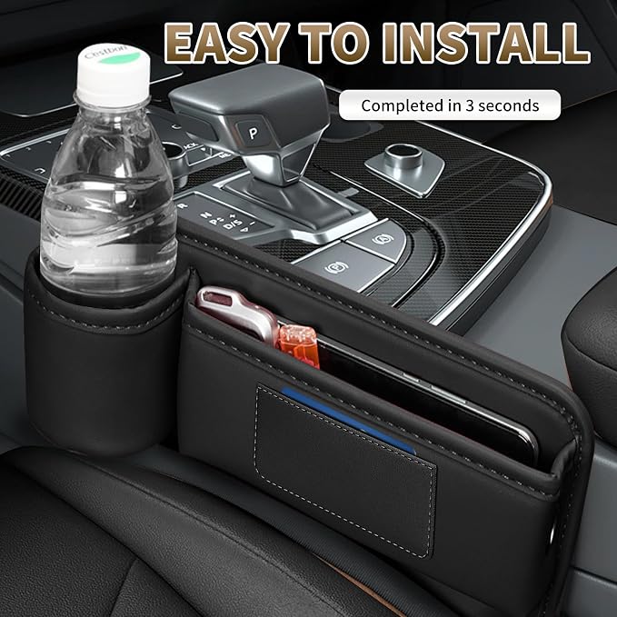 Kwak's 2 Pack Car Seat Gap Filler Organizer - Image 7