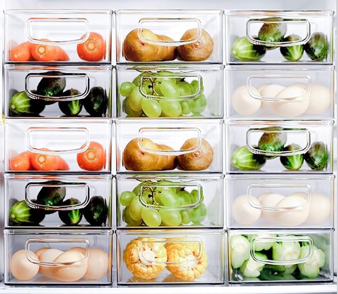 Kingrol 6 Pack Plastic Storage Bins - Image 6