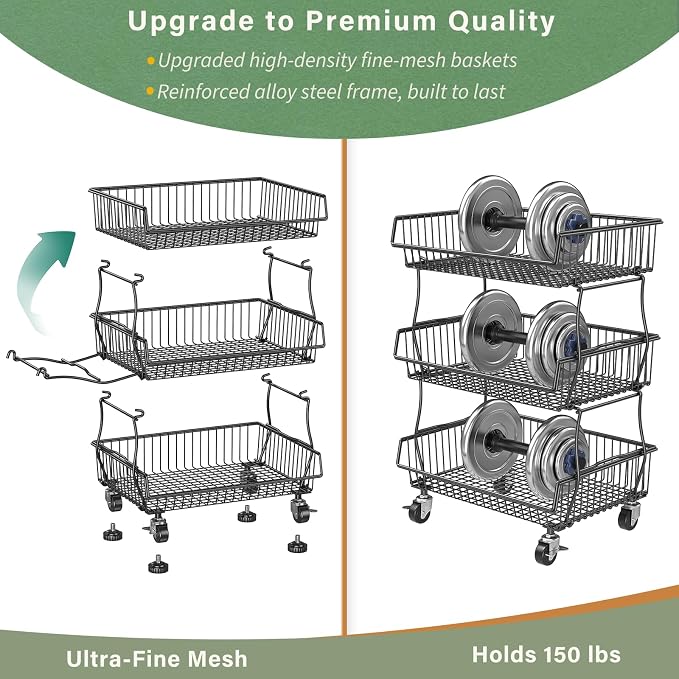 OKZEST Pantry Organizers and Storage Cart - Image 3