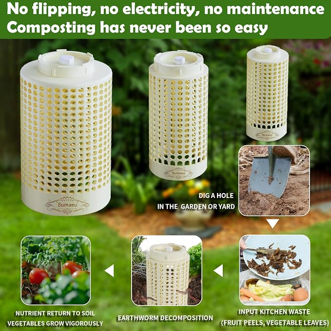 Underground Worm Farm, Garden Mini vermicomposting bin - Image 3