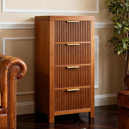 4-Drawer Modern Solid Wood Dresser - Image 7
