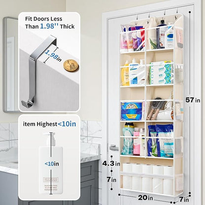 JARLINK Over the Door Organizer, Extra Large Storage - Image 2