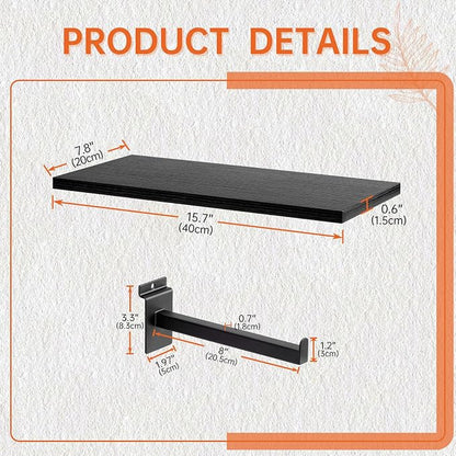 Wood Slatwall Shelves, Slat Wall Shelf Slatwall Acccessory - Image 3