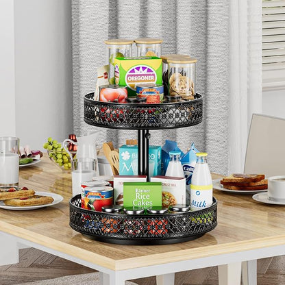 Lazy Susan Organizer 2 Tier - Image 6