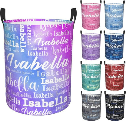 Custom Name Laundry Hamper, Personalized Laundry Baskets by PersonalizedGift