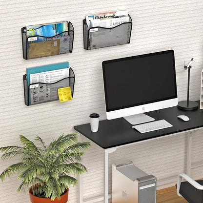 Wall File Organizer, Mesh Hanging File Organizer, Home Office Organization and - Image 2