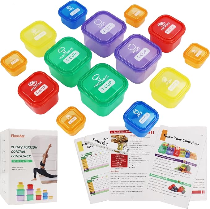 Finorder 21 Day Portion Control Container Kit by Yourfinalorder