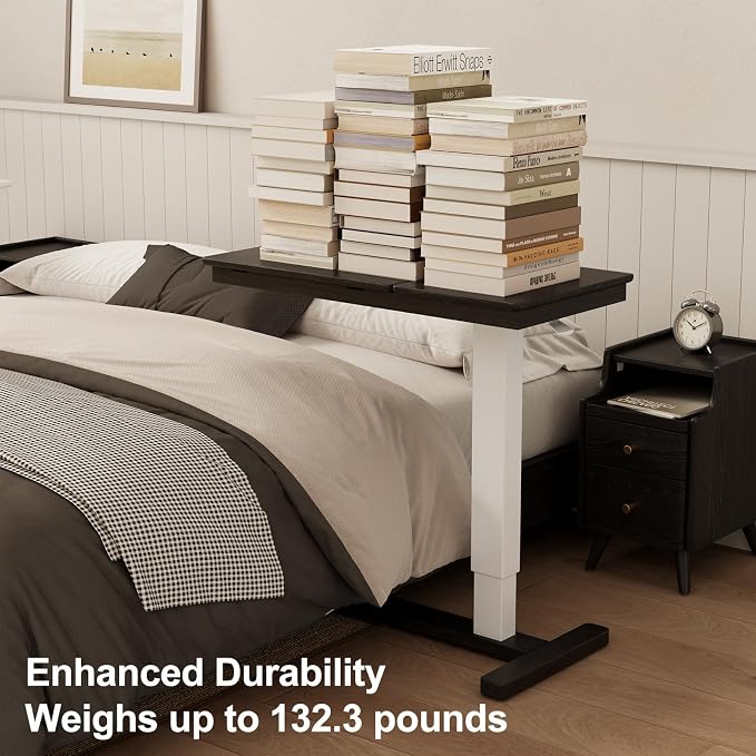 Solid Wood Overbed Bedside Table - Image 9