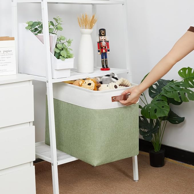 HNZIGE Shelf Storage Baskets for Clothes, Large Storage Bins Fabric Baskets for - Image 5