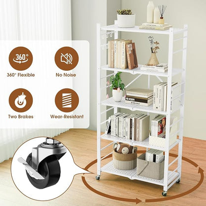 Fenbeli Foldable Shelves with Wheels - Image 6