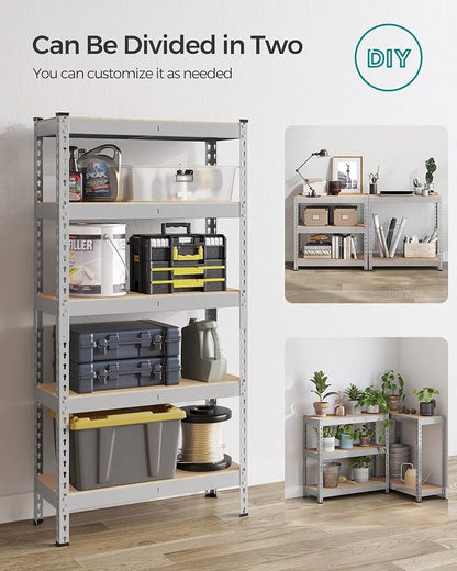 SONGMICS 5-Tier Storage Shelves, Load 2310 lb, Garage Storage, Boltless Assembly - Image 7