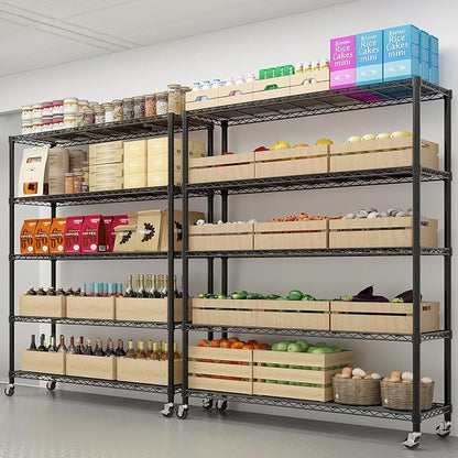 Karl home Heavy Duty 5-Tier Storage Shelving, 74.02"H x 59.06"W x 17.72"D - Image 7
