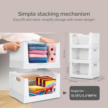 TidyFriend Stackable Storage Bins - Image 2