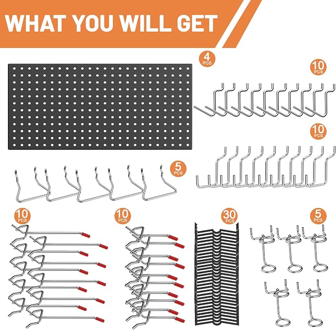 Ultrawall 4 Pack Metal Peg Board Panels - Image 2