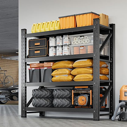 Yizosh 40" W Metal Garage Storage Shelves, Heavy Duty Adjustable Steel - Image 6