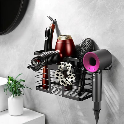 YIGII Hair Dryer Holder, 3 in 1 Hair Tools Organizer Blow Dryer Holder - Image 6