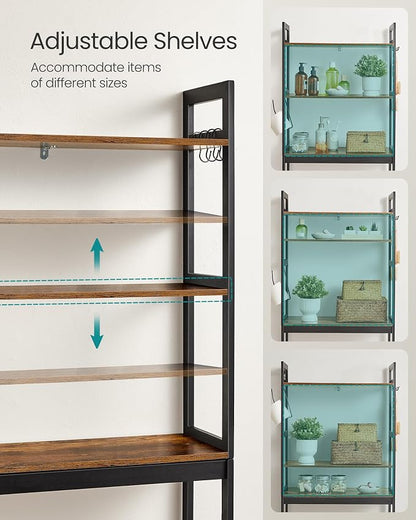 SONGMICS Over-The-Toilet Storage, 3-Tier Bathroom Organizer Over Toilet - Image 5
