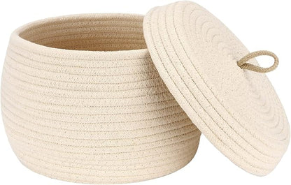 Sea Team Round Cotton Rope Storage Basket by SeaTeam