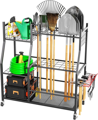 Garden Tool Organizer with Wheels by Vokumba