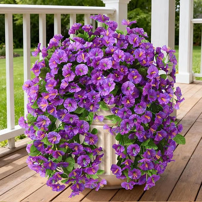 INQCMY Artificial Flowers for Outdoor Spring Summer Decoration Faux Silk by INQCMYPlantRack