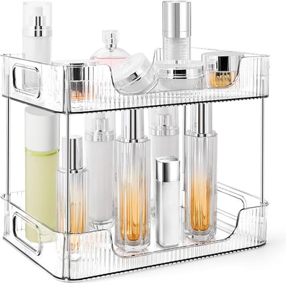 2-Tier Bathroom Counter Organizer Countertop Storage, Dresser Organizer Vanity by TENDER+EPOCH