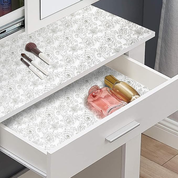Drawer and Shelf Liner, Non-Slip Kitchen Cabinet Liners Non-Adhesive Thick - Image 4