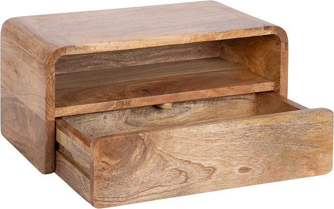 Kate and Laurel Kato Transitional Wood Floating Side Table - Image 8