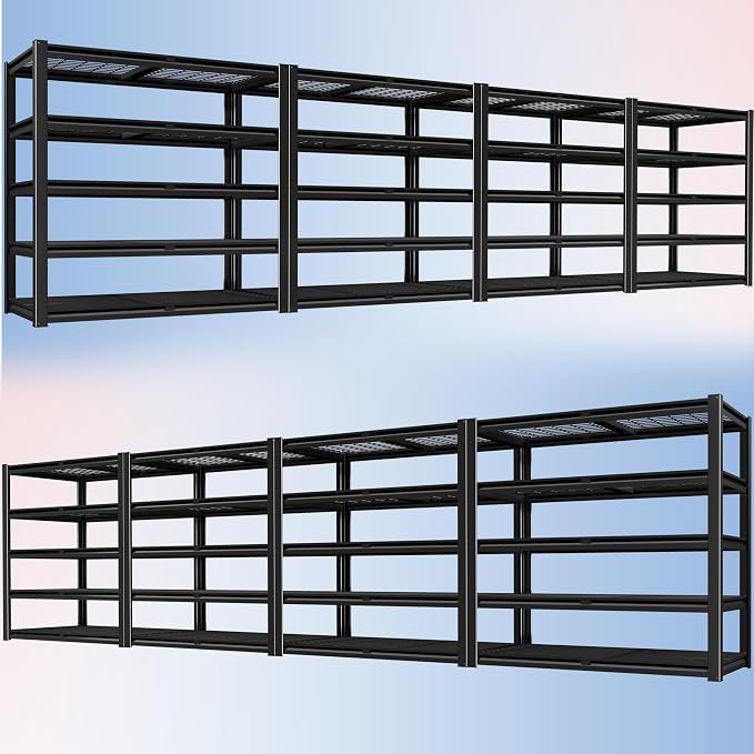 PrimeZone 72" H Heavy Duty Garage Shelving 2500 LBS 5 Tier Heavy Duty Storage by PrimeZone